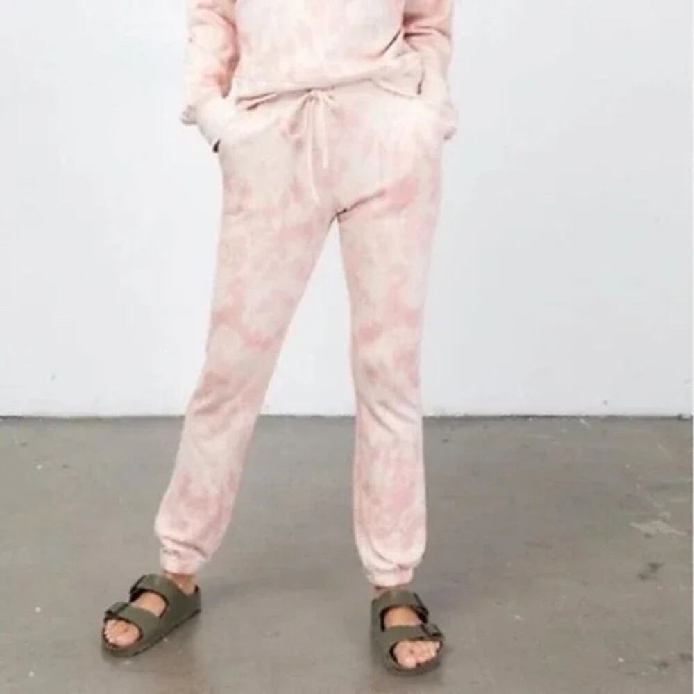 NWT Kingston Warrior Pink Tie Dye Sweatpants Small | Susan Komen Breast Cancer